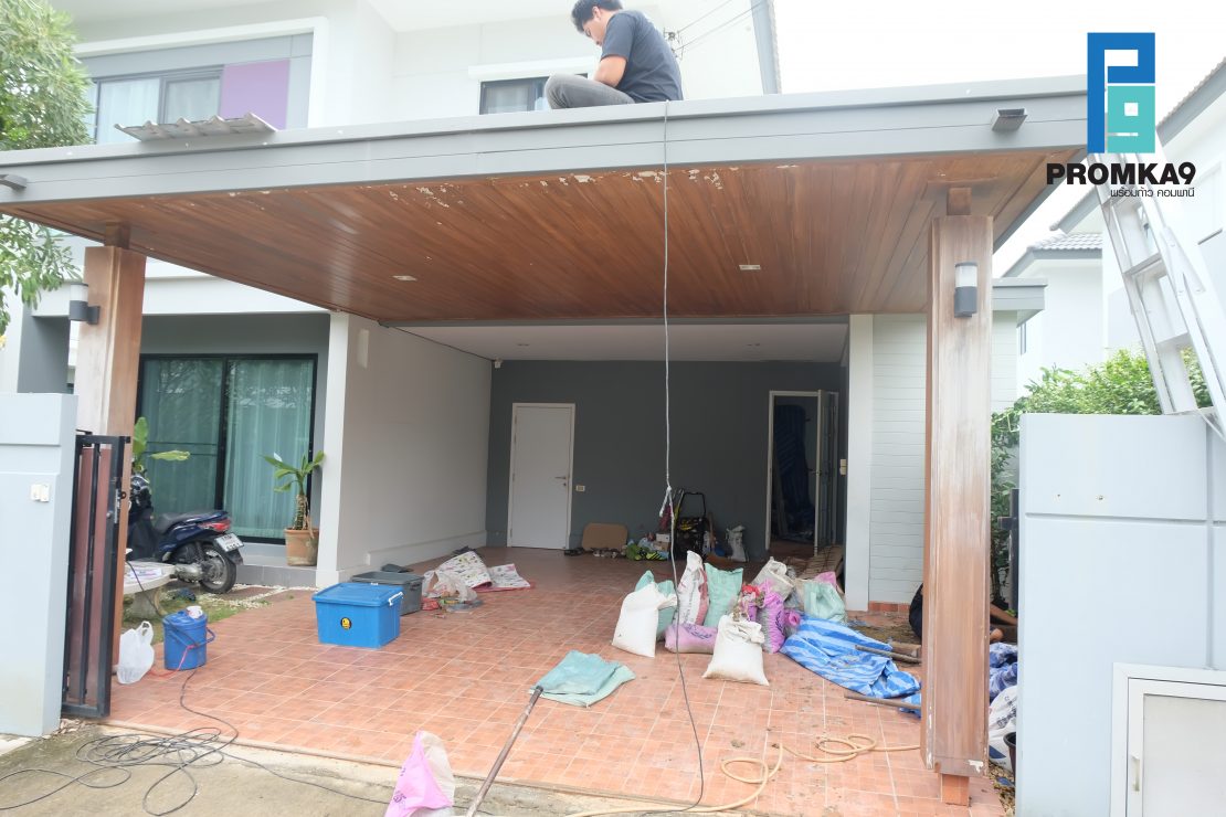 27.เก็บรอยรั่วซึ่มหลังคา 3